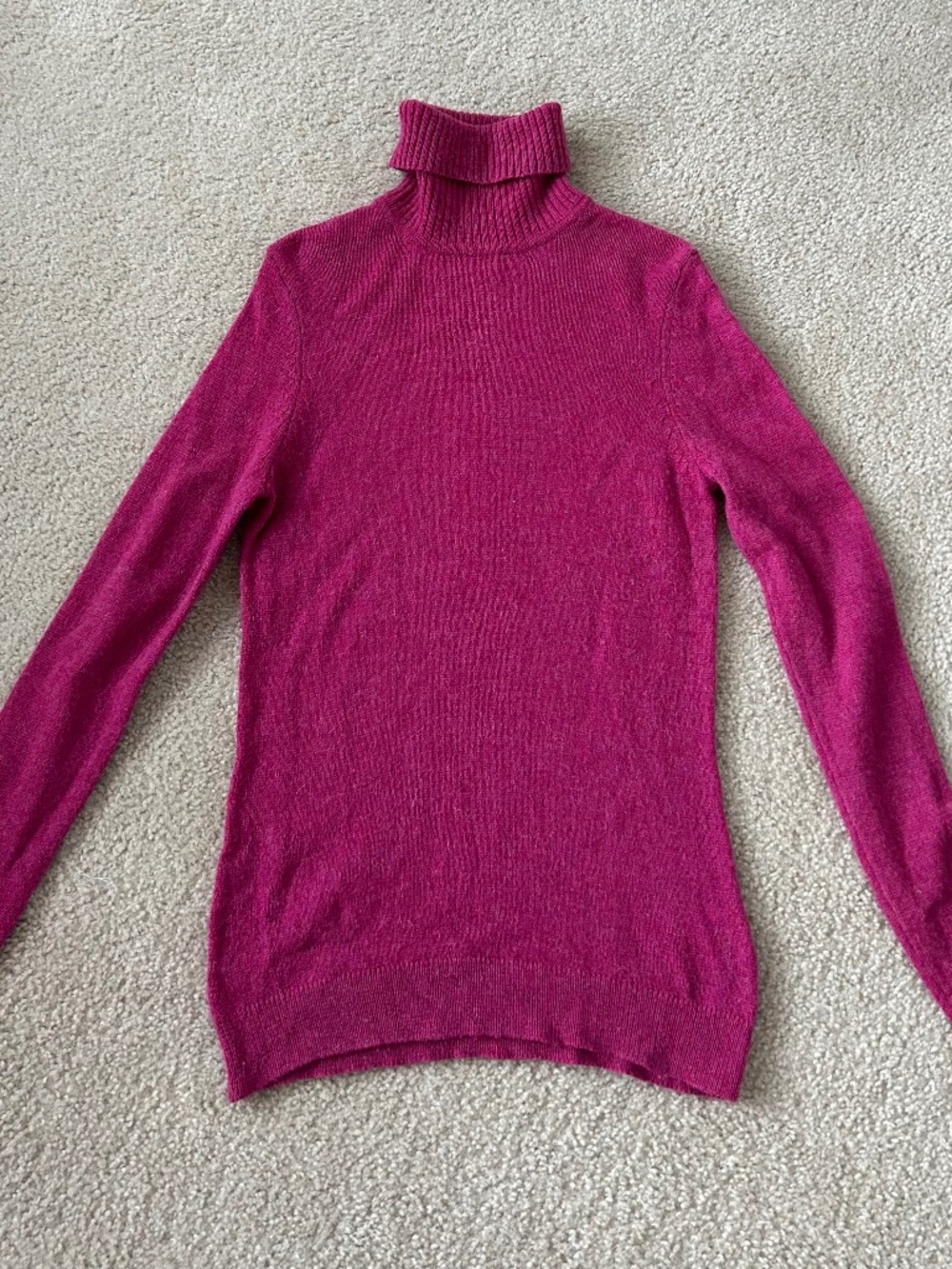 WoolOvers Lambswool Turtleneck Sweater Women’s Sz Small Pink Shade